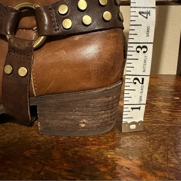 UGG Darling Harness Ankle Boot Whiskey Brown Cowboy Biker Booties - Picture 14 of 15